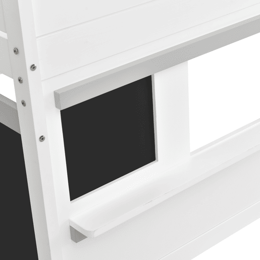 Cama alta 90x200cm - com 2 painéis de graffiti - Branco