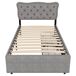 Camas individuales 90x203 Camas individuales 90x203 Gris