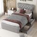 Camas individuales 90x203 Camas individuales 90x203 Gris