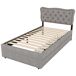 Camas individuales 90x203 Camas individuales 90x203 Gris