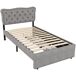 Camas individuales 90x203 Camas individuales 90x203 Gris