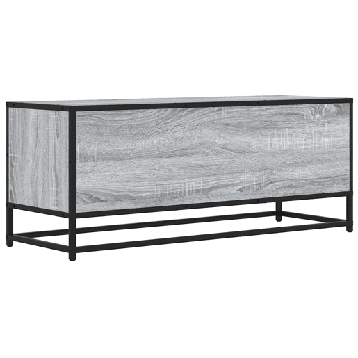 Móvel p TV, Armário de TV 100x34,5x40 cm deriv. madeirametal cinzento sonoma