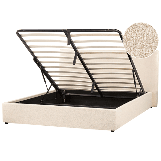 Beliani Cama baú Bouclé LAVAUR