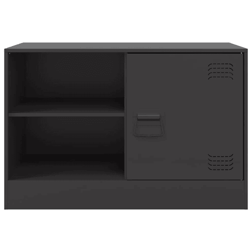 móveis de TV - Armários TV 2 pcs 67x39x44 cm aço preto