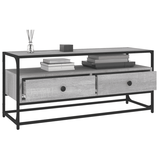Móvel de TV - Modulo de TV - Armário de TV 100x35x45 cm derivados de madeira cinzento sonoma