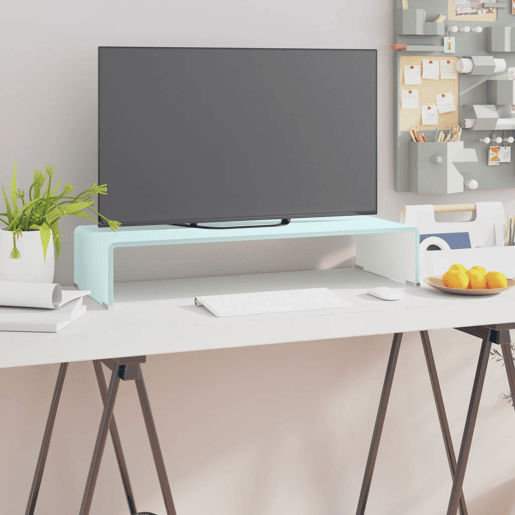 Suporte de TV - Móveis TVmonitores em vidro 70x30x13 cm verde