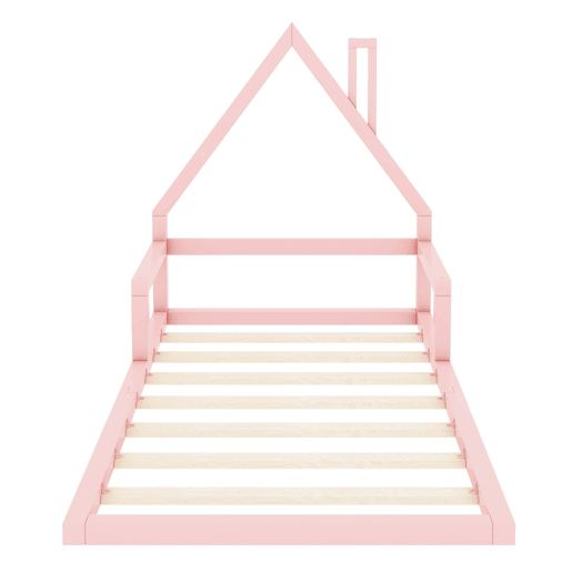 Cama de criança 90x200 cm - pinho maciço - Rosa