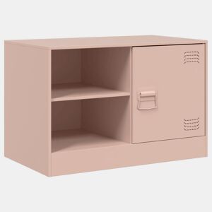 Móvel de TV - Modulo de TV - Armário de TV 67x39x44 cm aço rosa