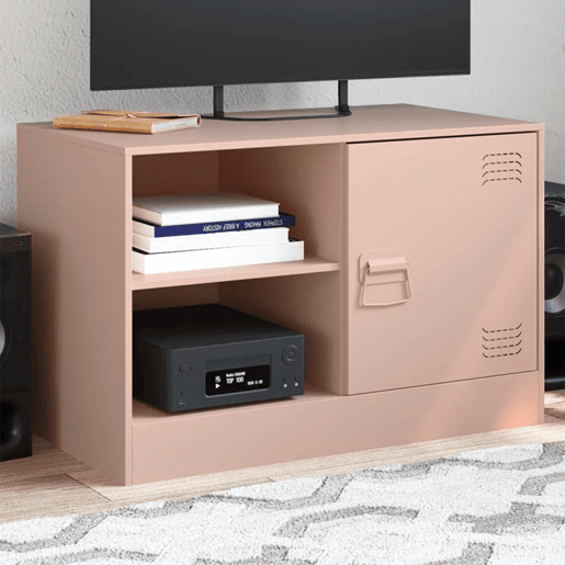 Móvel de TV - Modulo de TV - Armário de TV 67x39x44 cm aço rosa