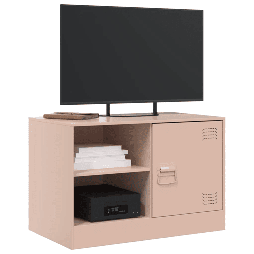 Móvel de TV - Modulo de TV - Armário de TV 67x39x44 cm aço rosa