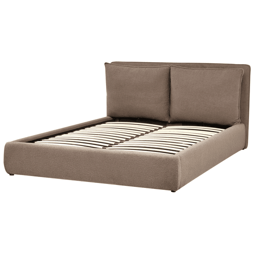 Beliani Cama baú Bouclé BAJONNA