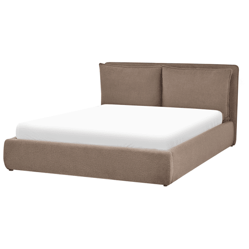 Beliani Cama baú Bouclé BAJONNA