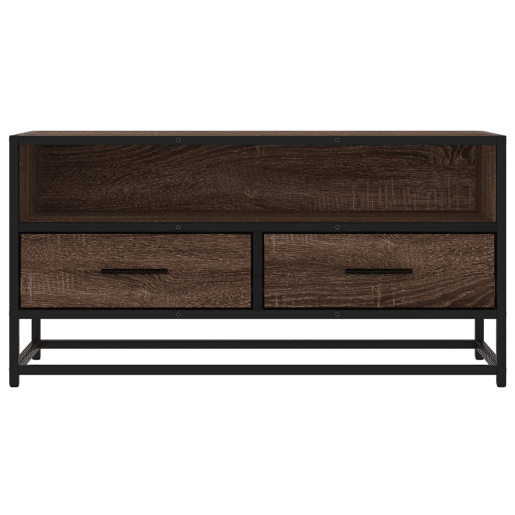 Móvel p TV, Armário de TV 80x34,5x40cm deriv. madeirametal carvalho castanho