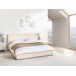 Beliani Cama con almacenaje Bouclé LAVAUR 203x220 Beliani Cama con almacenaje Bouclé LAVAUR 203x220 Beige