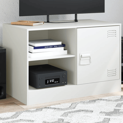 Móvel de TV - Modulo de TV - Armário de TV 67x39x44 cm aço branco