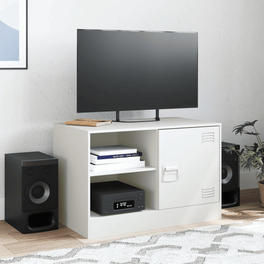 Móvel de TV - Modulo de TV - Armário de TV 67x39x44 cm aço branco
