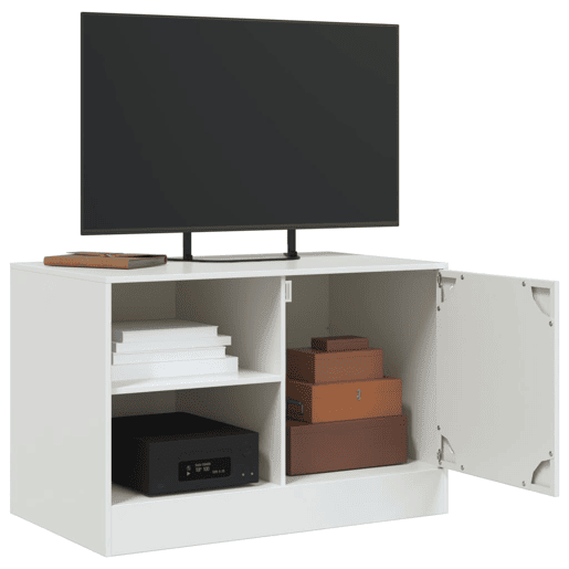Móvel de TV - Modulo de TV - Armário de TV 67x39x44 cm aço branco
