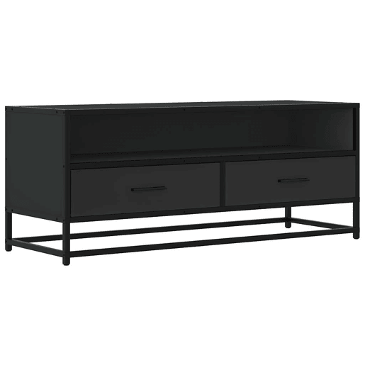 Móvel para TV - Móvel de TV - Armário de TV 100x34,5x40 cm derivados de madeirametal preto