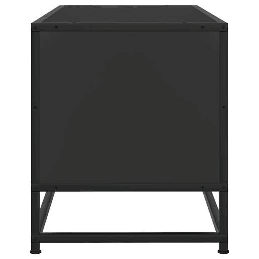 Móvel para TV - Móvel de TV - Armário de TV 100x34,5x40 cm derivados de madeirametal preto