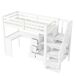 Cama alta para niños Cama alta para niños Blanco