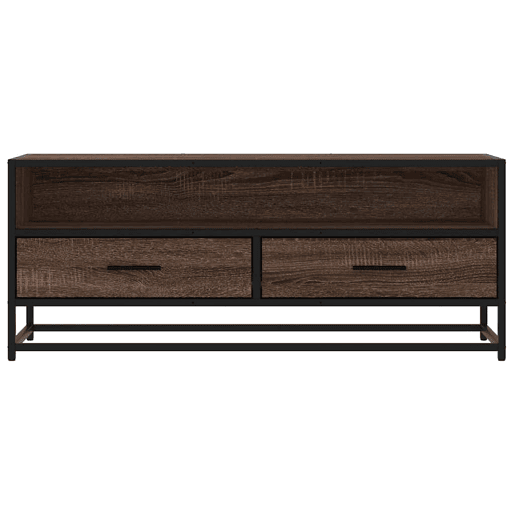 Móvel TV - Modulo de TV - Armário de TV 100x34,5x40 cm deriv. madeirametal carvalho castanho