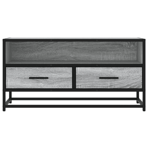 Móvel p TV, Armário de TV 80x34,5x40 cm deriv. madeirametal cinzento sonoma