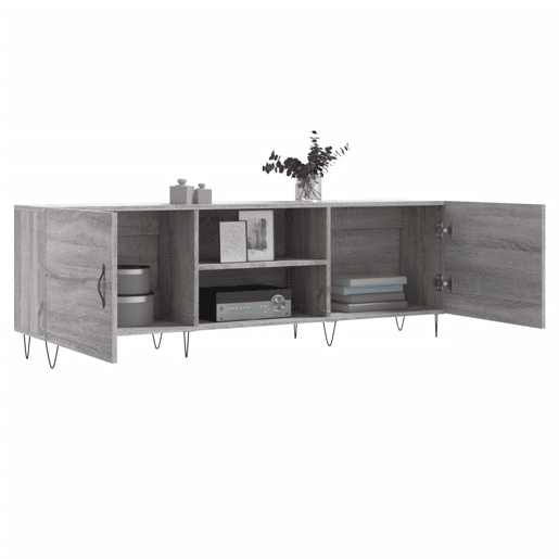 Móvel de TV - Modulo de TV - Armário de TV 150x30x50 cm derivados de madeira cinzento sonoma Móvel de TV - Modulo de TV - Armário de TV 150x30x50 cm derivados de madeira cinzento sonoma