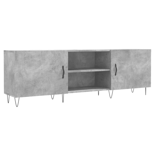 Móvel de TV - Modulo de TV - Armário de TV 150x30x50 cm derivados de madeira cinza-cimento