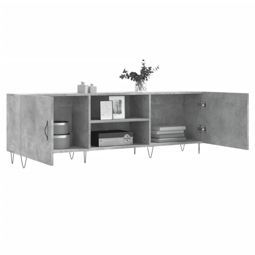 Móvel de TV - Modulo de TV - Armário de TV 150x30x50 cm derivados de madeira cinza-cimento