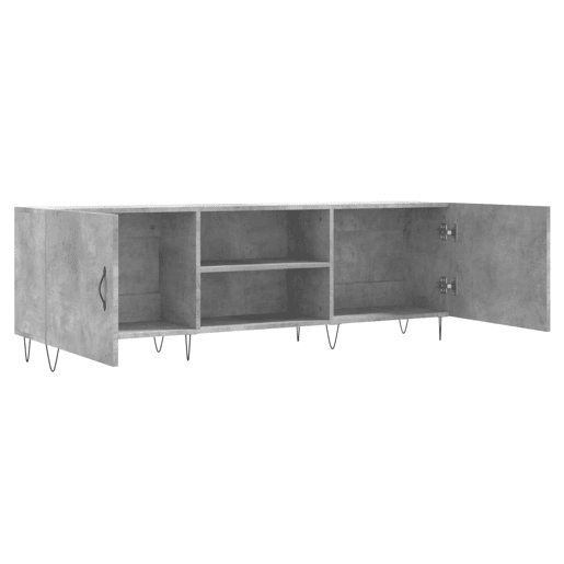 Móvel de TV - Modulo de TV - Armário de TV 150x30x50 cm derivados de madeira cinza-cimento