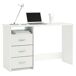 Escritorio Juvenil Moderno con 3 Cajones y 1 Hueco 123x50 Escritorio Juvenil Moderno con 3 Cajones y 1 Hueco 123x50 Blanco