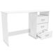Escritorio Juvenil Moderno con 3 Cajones y 1 Hueco 123x50 Escritorio Juvenil Moderno con 3 Cajones y 1 Hueco 123x50 Blanco