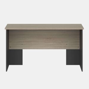 Mesa de escritório estilo industrial Nibis em carvalho Sonoma e cinza antracite 140 cm