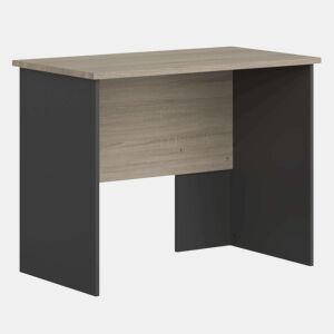 Mesa de estudo industrial Nibis em carvalho Sonoma e cinza antracite 100 cm