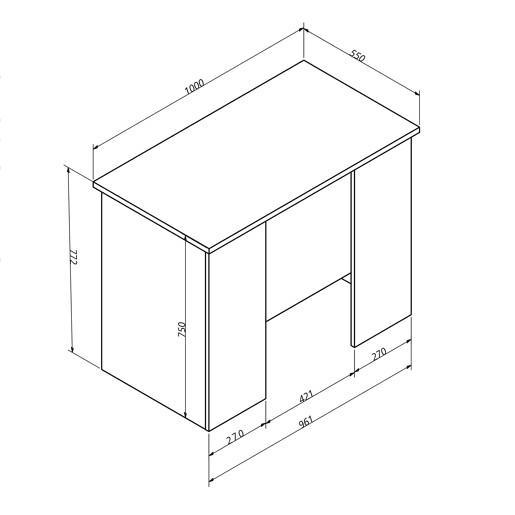 Mesa de estudo industrial Nibis em carvalho Sonoma e cinza antracite 100 cm Mesa de estudo industrial Nibis em carvalho Sonoma e cinza antracite 100 cm