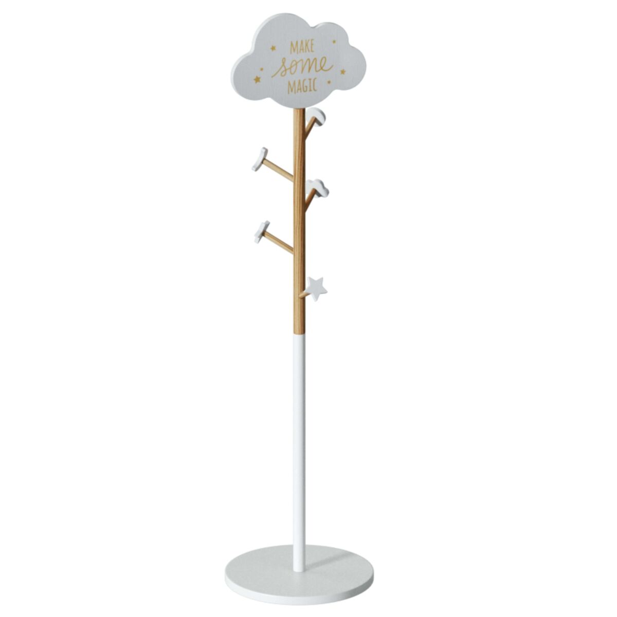 Perchero De Pie Nube Infantil Melamina