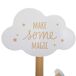 Perchero De Pie Nube Infantil Melamina Perchero De Pie Nube Infantil Melamina Blanco/ Madera