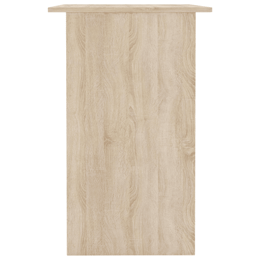 Mesa de escritório reversÃvel com 3 gavetas, mesa de computador para jovens, carvalho e branco 123 cm Mesa de escritório reversÃvel com 3 gavetas, mesa de computador para jovens, carvalho e branco 123 cm