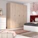 Armario Roma 4 puertas 2 cajones dormitorio moderno Armario Roma 4 puertas 2 cajones dormitorio moderno Madera Clara