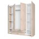 Armario Roma 4 puertas 2 cajones dormitorio moderno Armario Roma 4 puertas 2 cajones dormitorio moderno Madera Clara