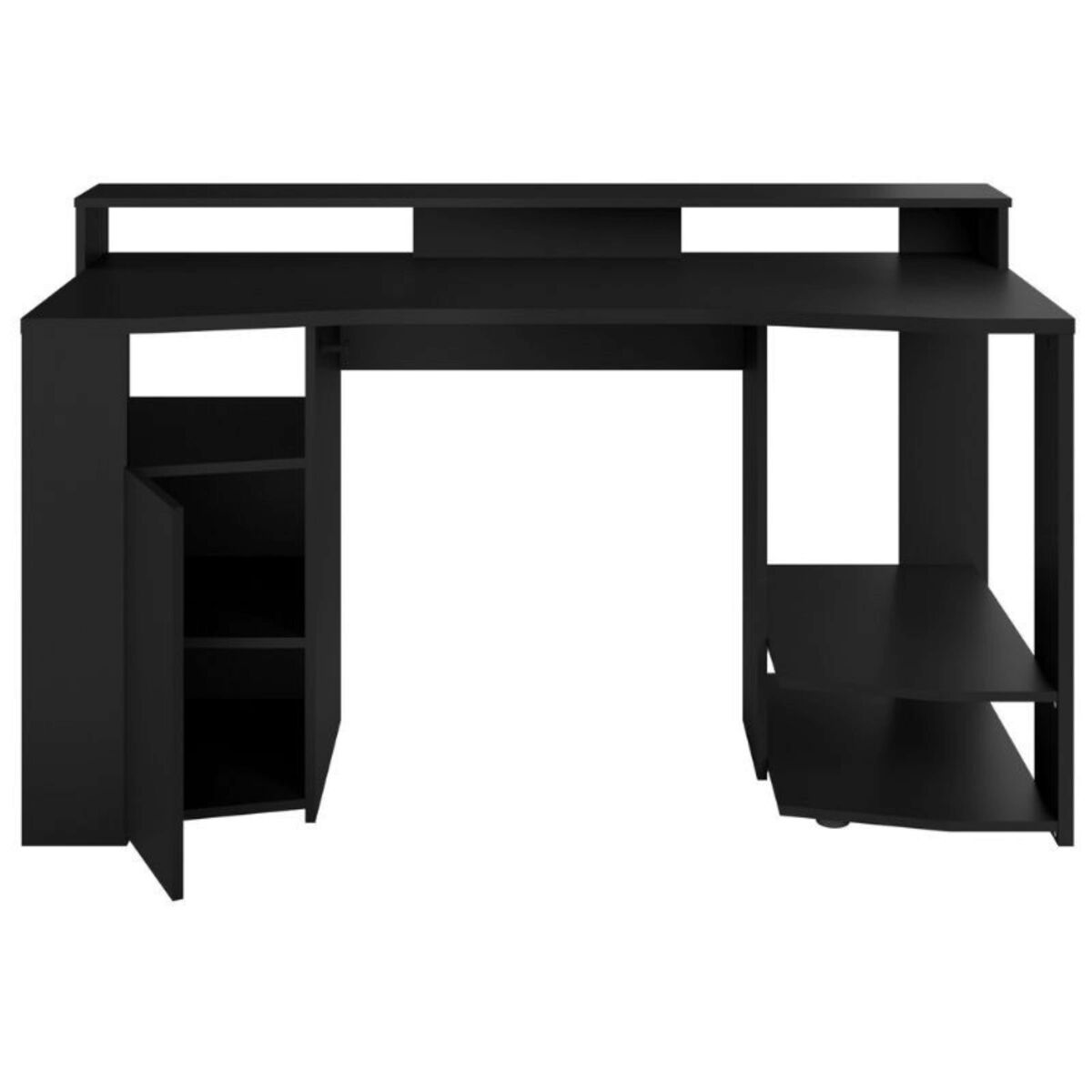 Mesa gamer color negro con led incluido 87x152x62 cm