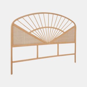 Cabeceira de vime natural e cana, Tomia, Natural, 162x3x130 cm