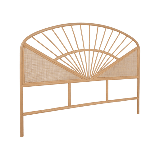 Cabeceira de vime natural e cana, Tomia, Natural, 142x3x115 cm