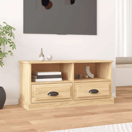 Móvel de TV - Modulo de TV - Armário de TV 93x35,5x45 cm derivados de madeira carvalho sonoma