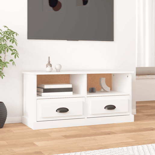 Móvel de TV - Modulo de TV - Armário de TV 93x35,5x45 cm derivados de madeira branco