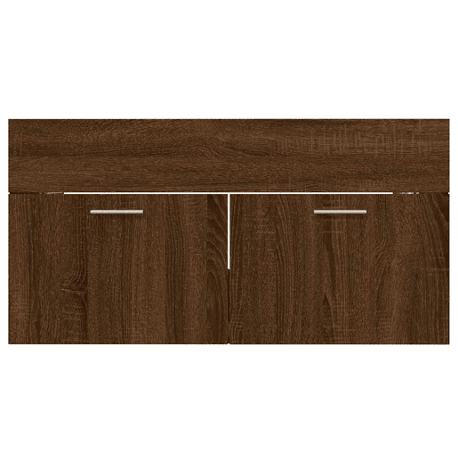 vidaXL 2 pcs conj. móveis WC derivados madeira cor carvalho castanho vidaXL 2 pcs conj. móveis WC derivados madeira cor carvalho castanho