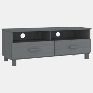 Móvel de TV - Modulo de TV - Armário de TV HAMAR 106x40x40 cm pinho maciço cinza-escuro