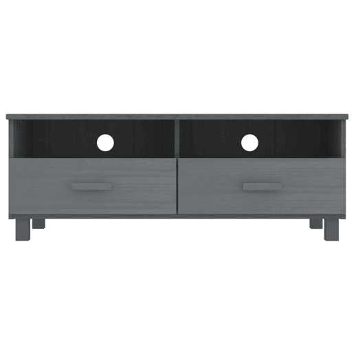 Móvel de TV - Modulo de TV - Armário de TV HAMAR 106x40x40 cm pinho maciço cinza-escuro