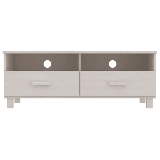 Móvel de TV - Modulo de TV - Armário de TV HAMAR 106x40x40 cm pinho maciço branco