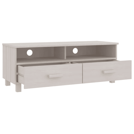 Móvel de TV - Modulo de TV - Armário de TV HAMAR 106x40x40 cm pinho maciço branco